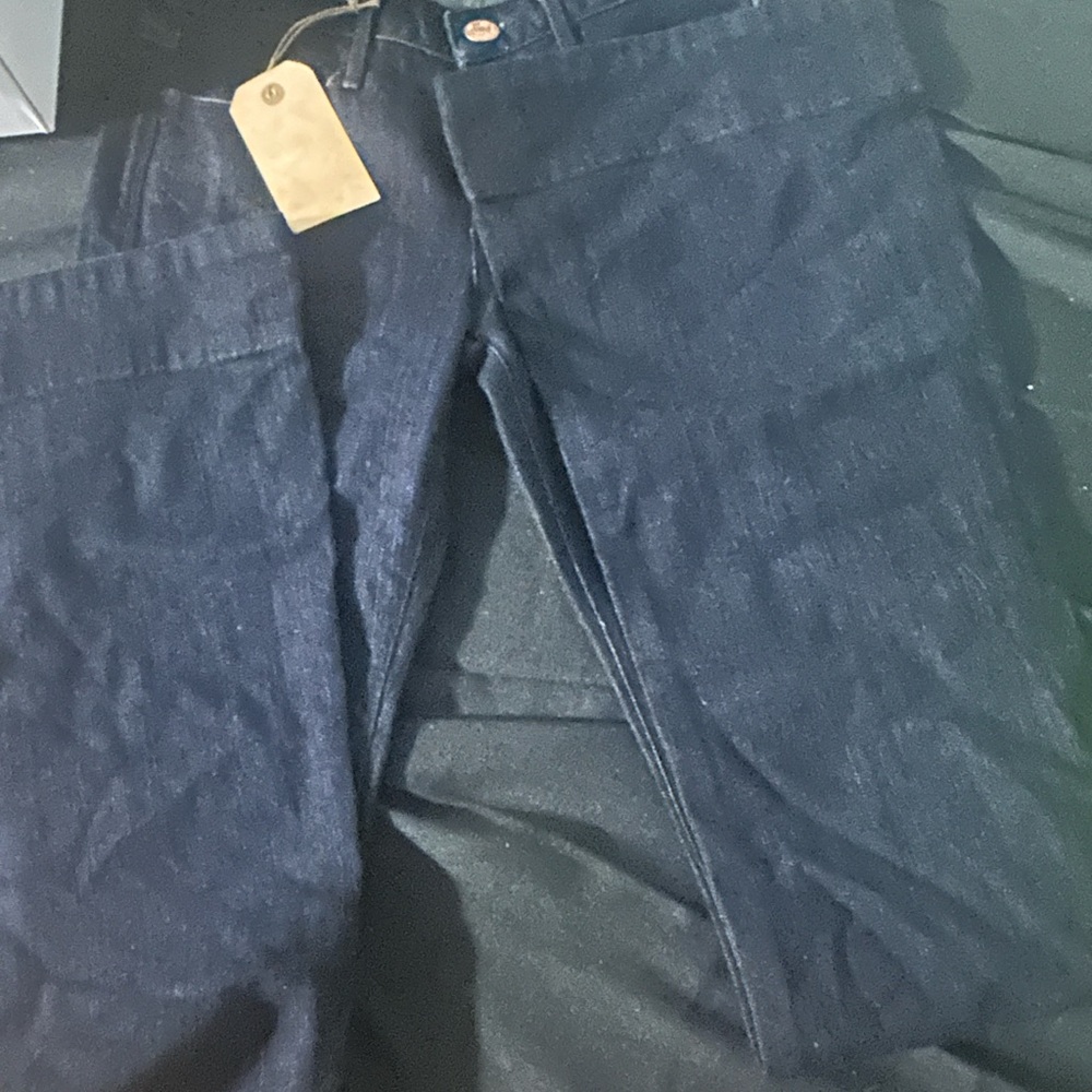 Earnest Sewn Midnight Blue Cropped Jeans